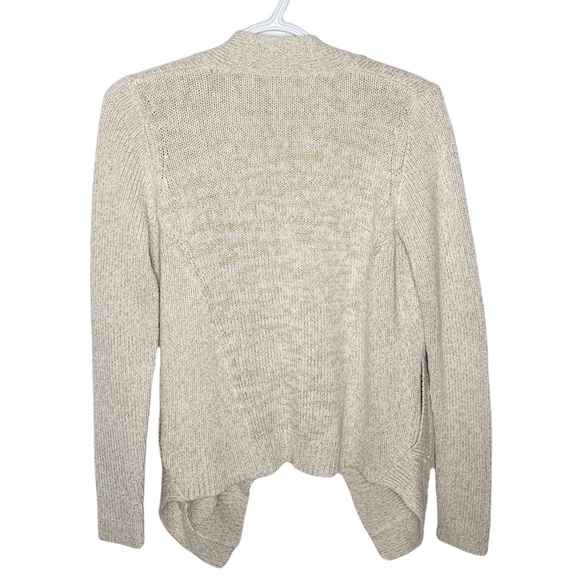 Diane von Furstenberg Fausta gold speckled sweater cardigan size S - Picture 2 of 11
